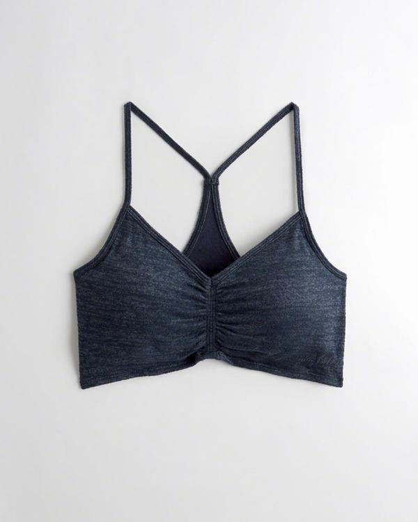 Bralette Hollister Donna Scoop Longlinelette With Removable Pads Blu Marino Italia (797FBNHW)